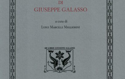 Presentazione “Bibliografia degli scritti di Giuseppe Galasso”, 28 gennaio