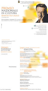 invito benedetto croce 2009