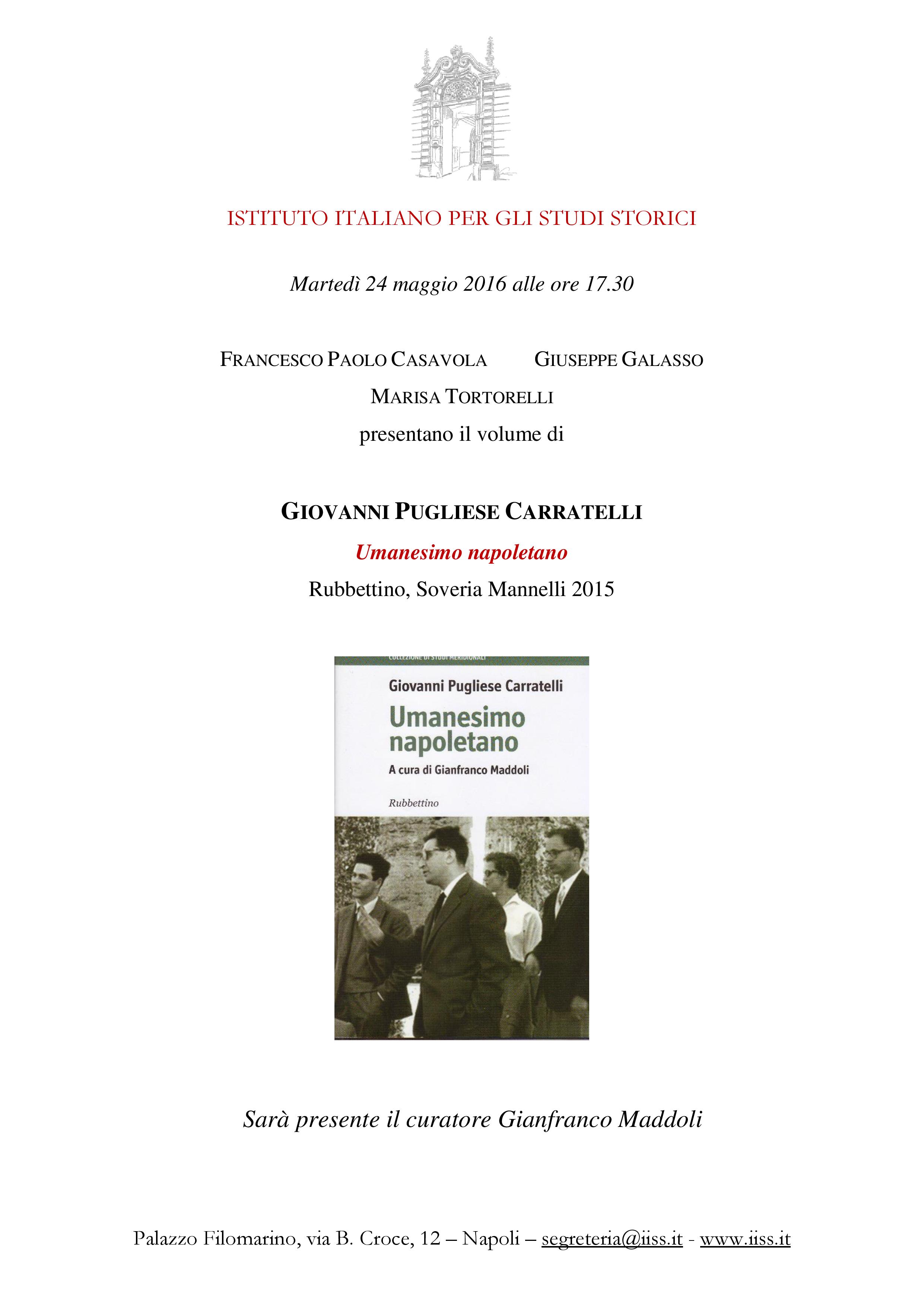 Locandina Pugliese Carratelli