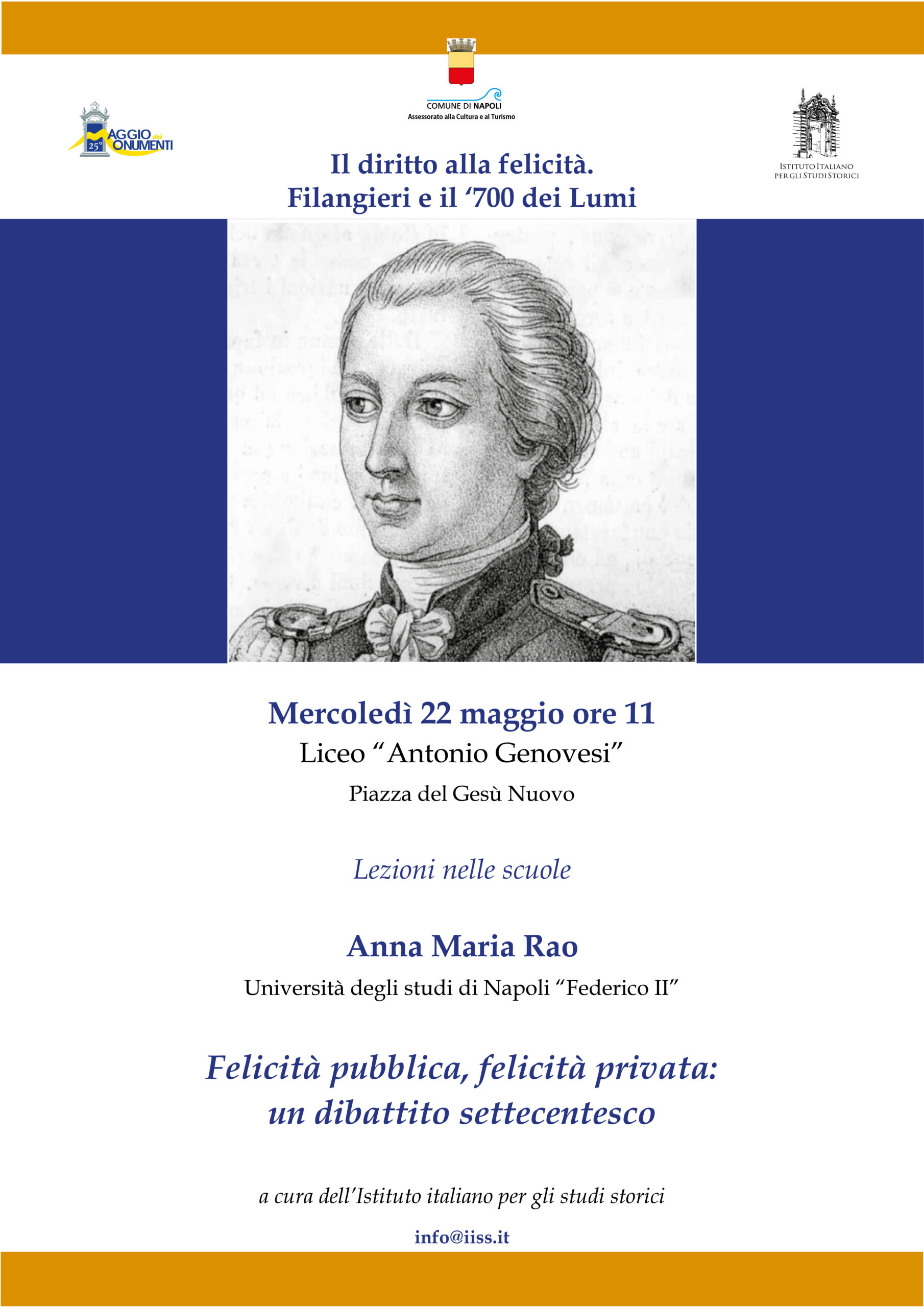 Lezione Liceo A. Genovesi – mercoledì 22 maggio
