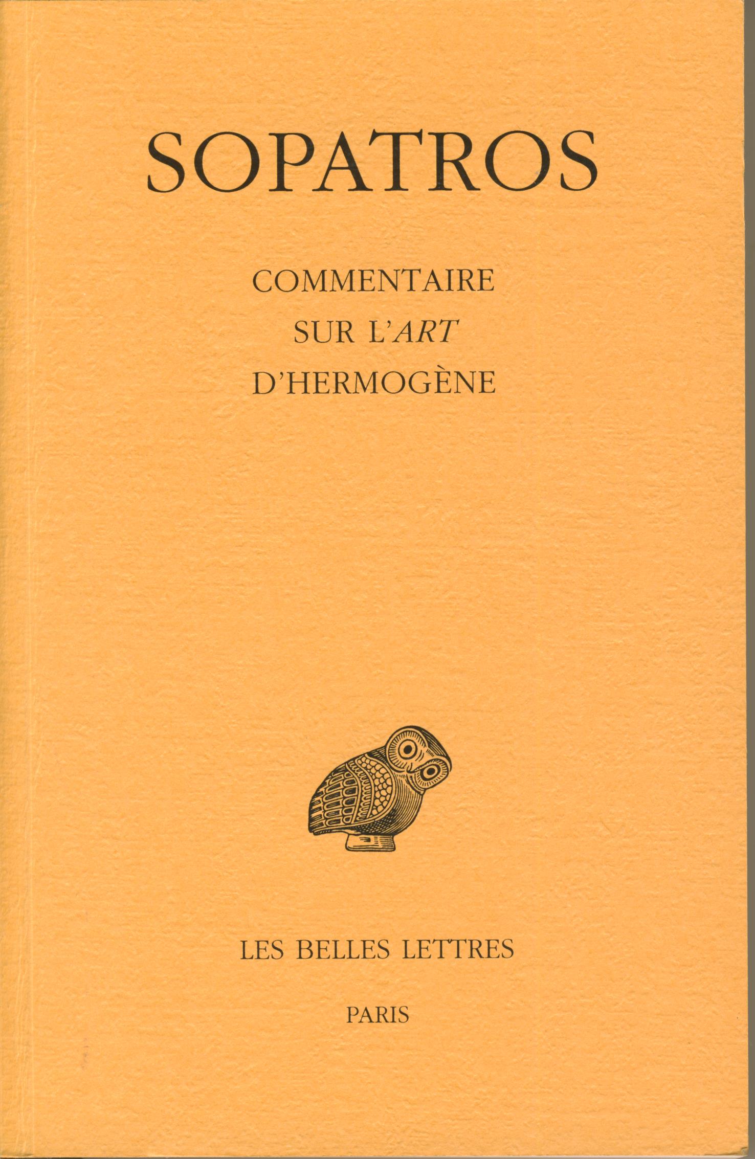 Commentaire sur l’Art d’Hermogène Commentaire sur l’Art d’Hermogène