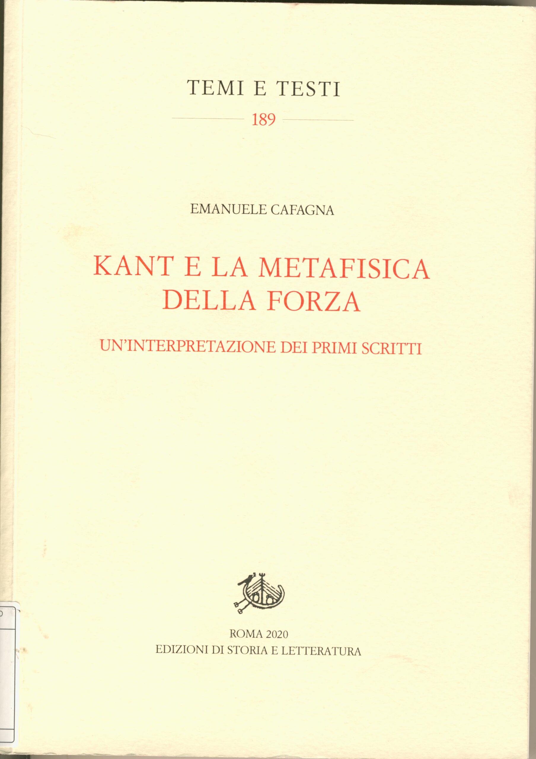 Kant e la metafisica della forza Kant e la metafisica della forza