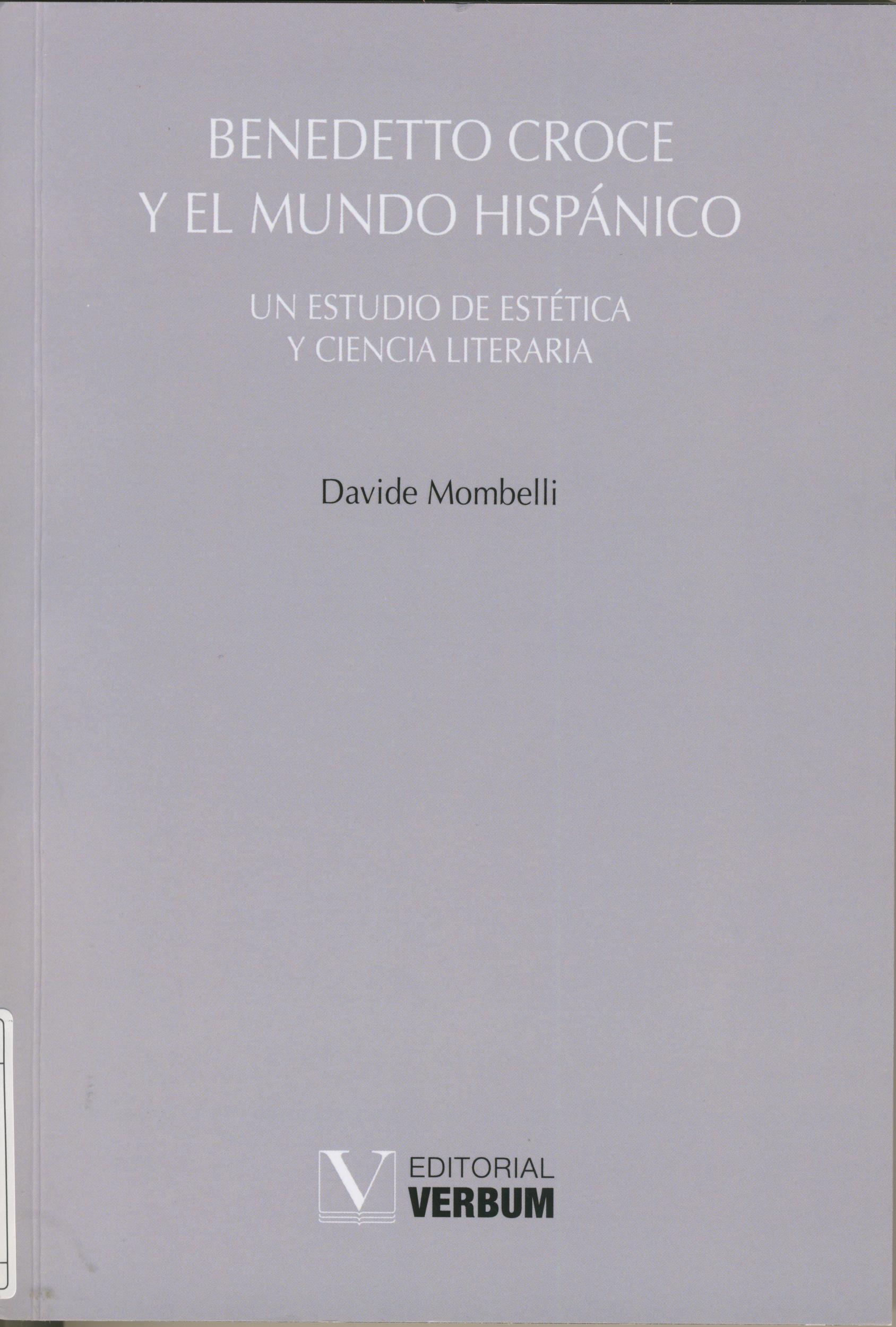 Benedetto Croce y el mundo hispánico