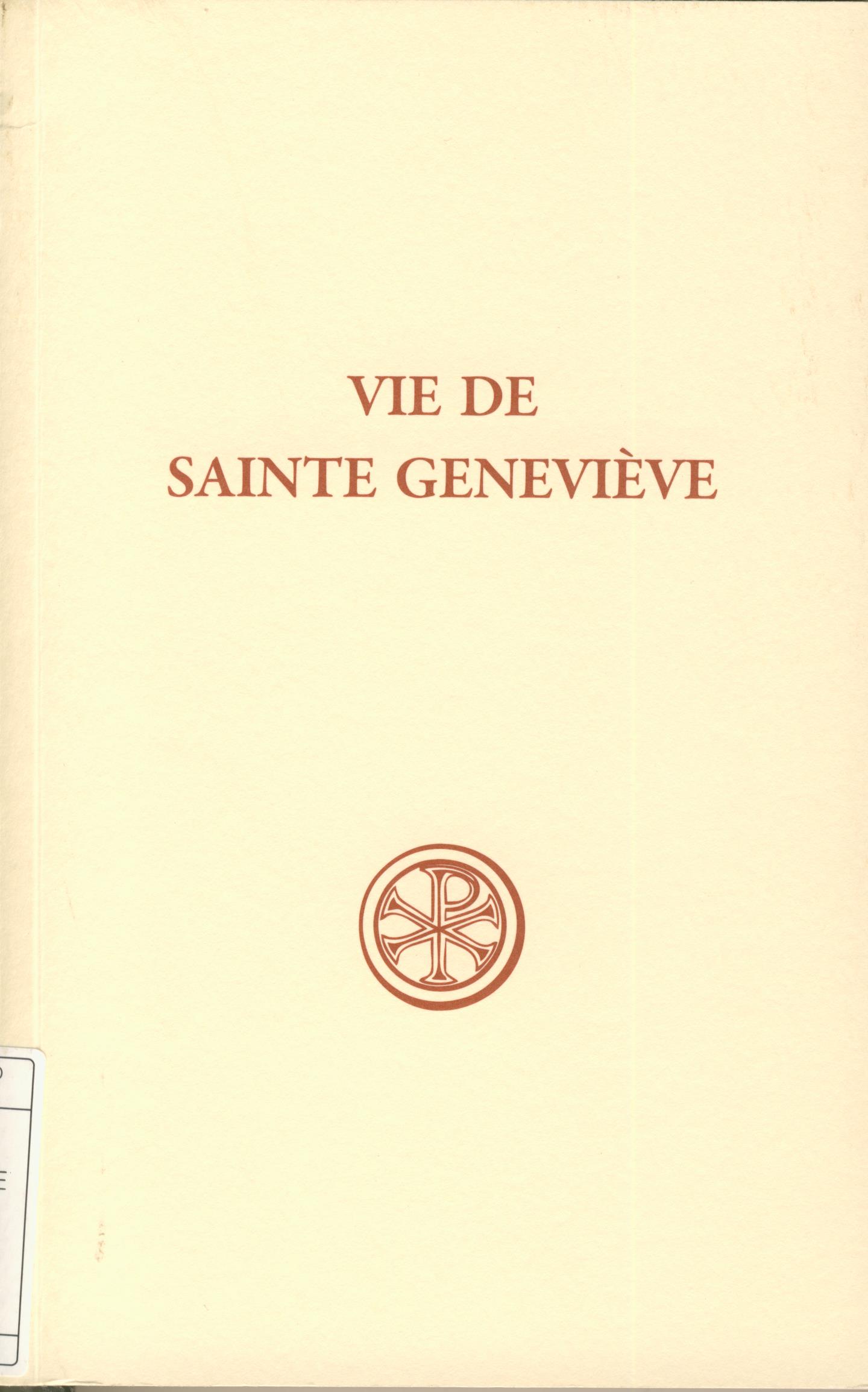 Vie de sainte Geneviève
