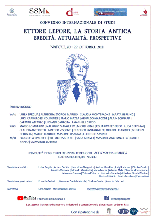 Convegno “Ettore Lepore, la storia antica. Eredità, attualità, prospettive”