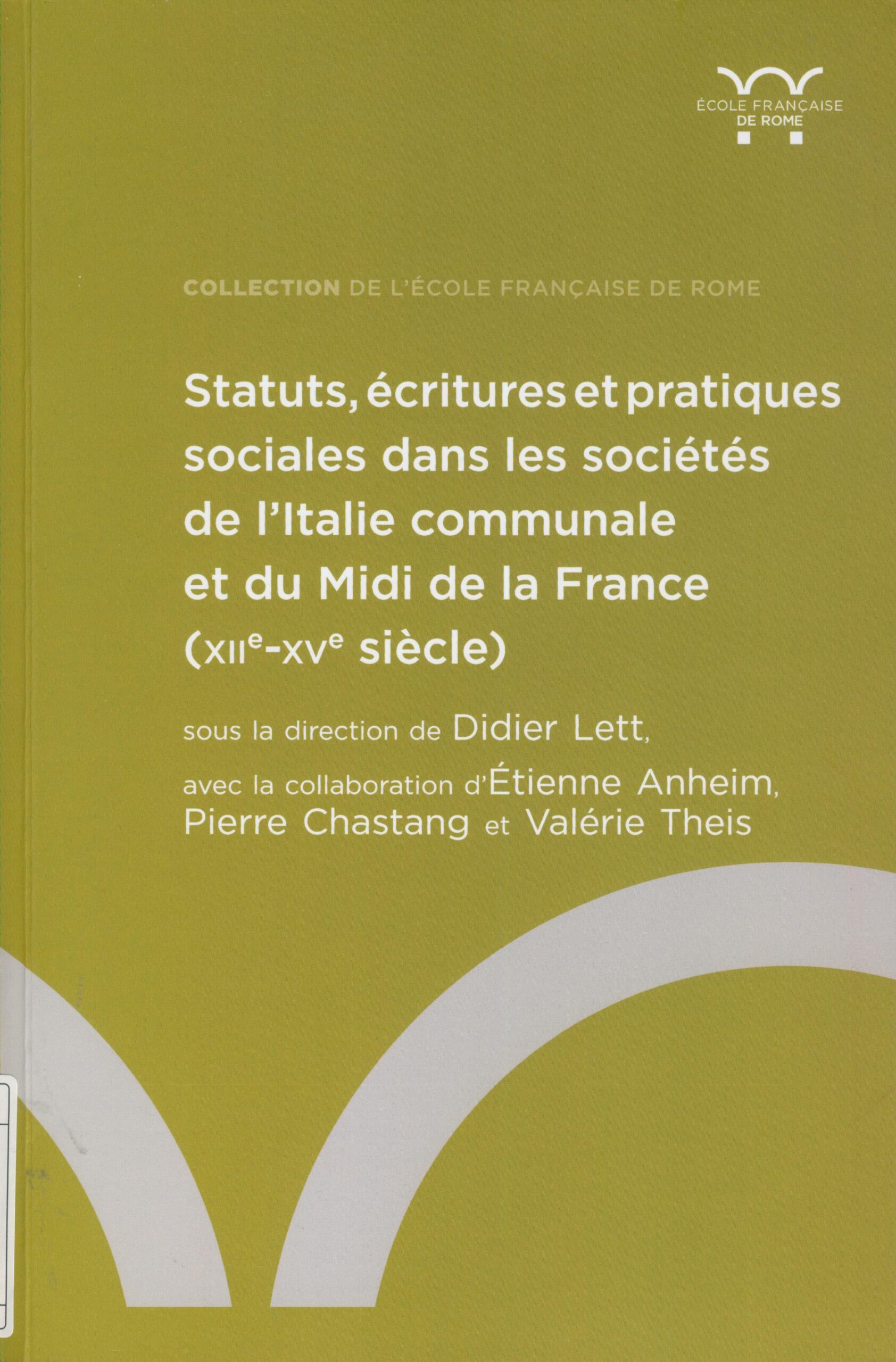 Statuts, écritures et pratiques sociales Statuts, écritures et pratiques sociales