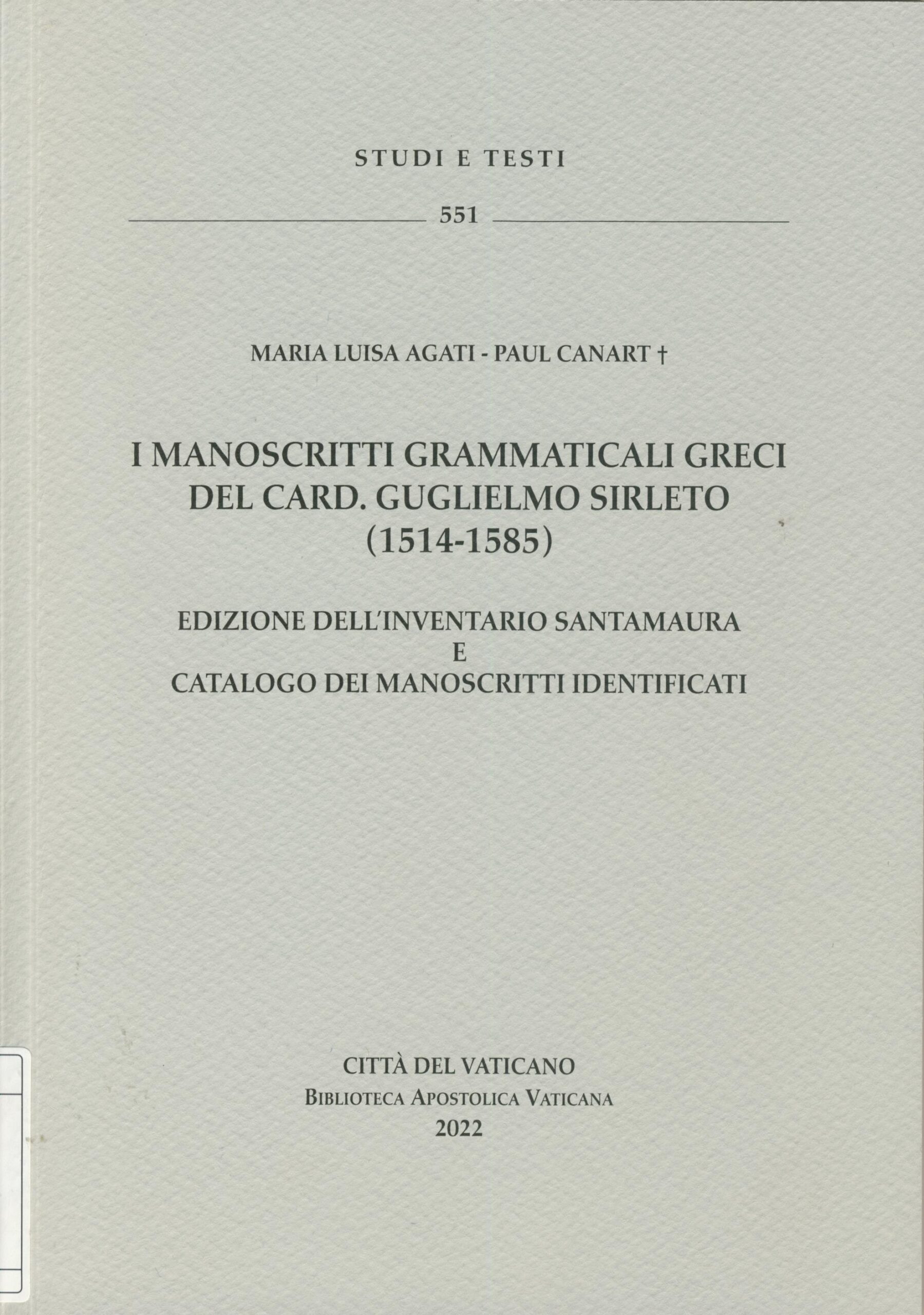 I manoscritti grammaticali greci