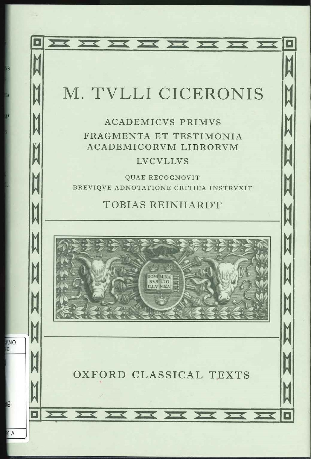 M. Tulli Ciceronis …