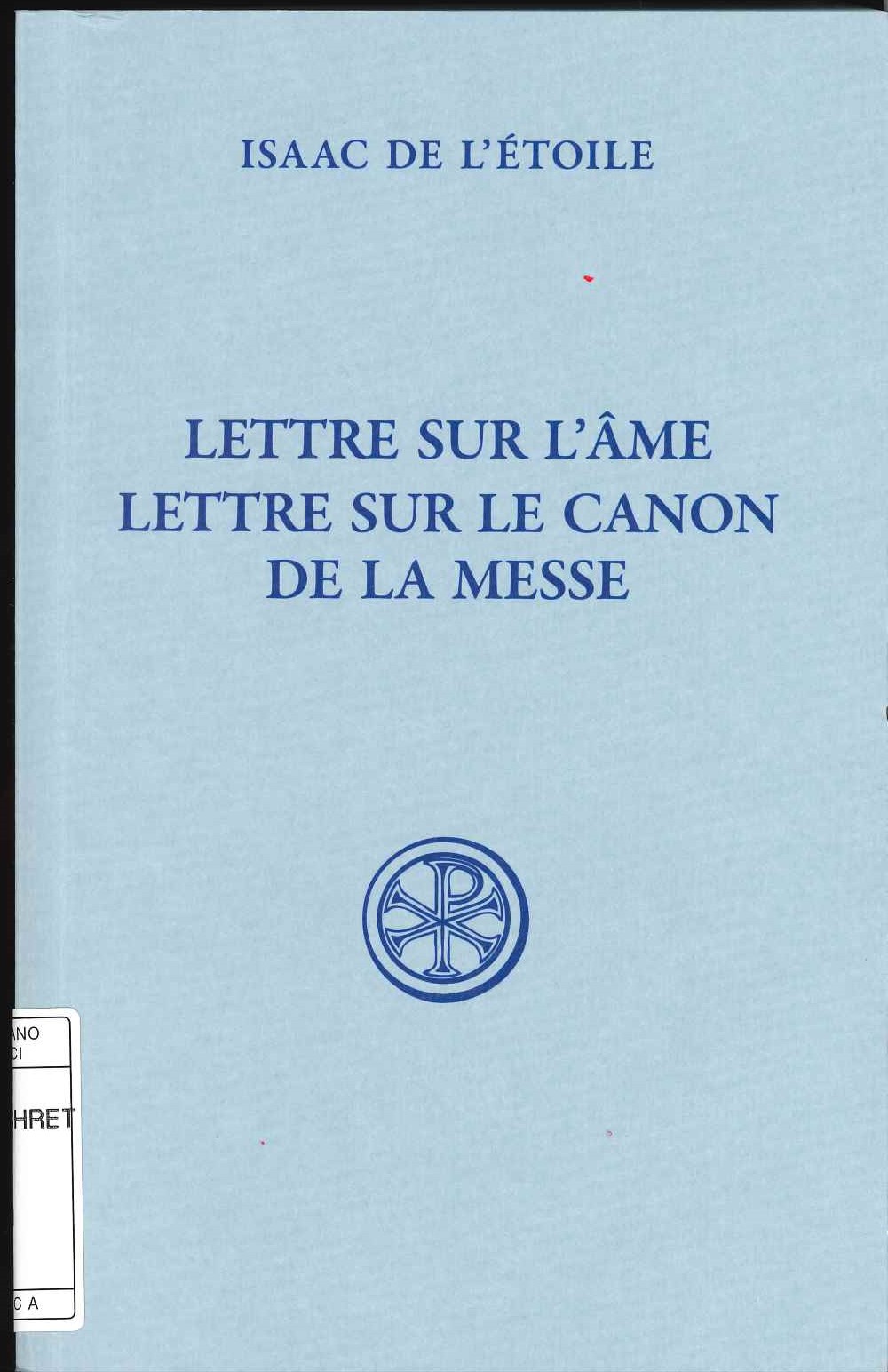 Lettre sur l’âme Lettre sur l’âme
