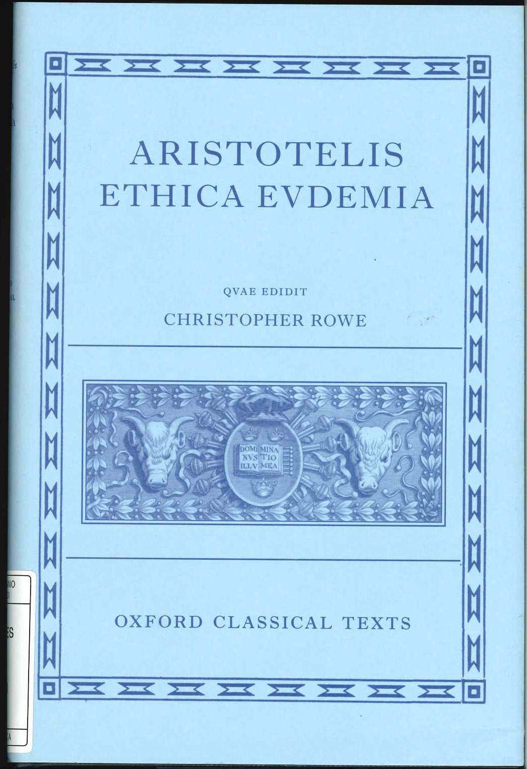 Aristotelis Ethica Eudemia
