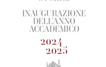 Mercoledì 20 novembre alle 16,30 si inaugura l’anno accademico 2024-2025