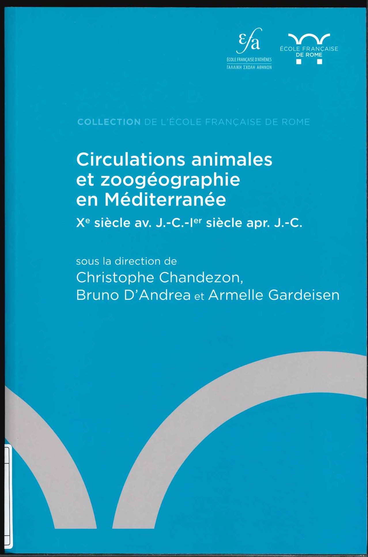 Circulations animales et zoogeographie en méditerranée Circulations animales et zoogeographie en méditerranée