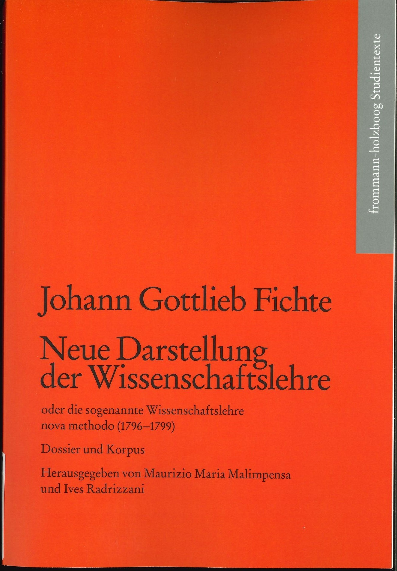 Neue Darstellung der Wissenschaftslehre