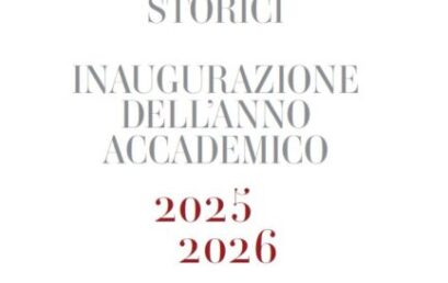 Giovedì 20 novembre alle 16,00 si inaugura l’anno accademico 2025-2026