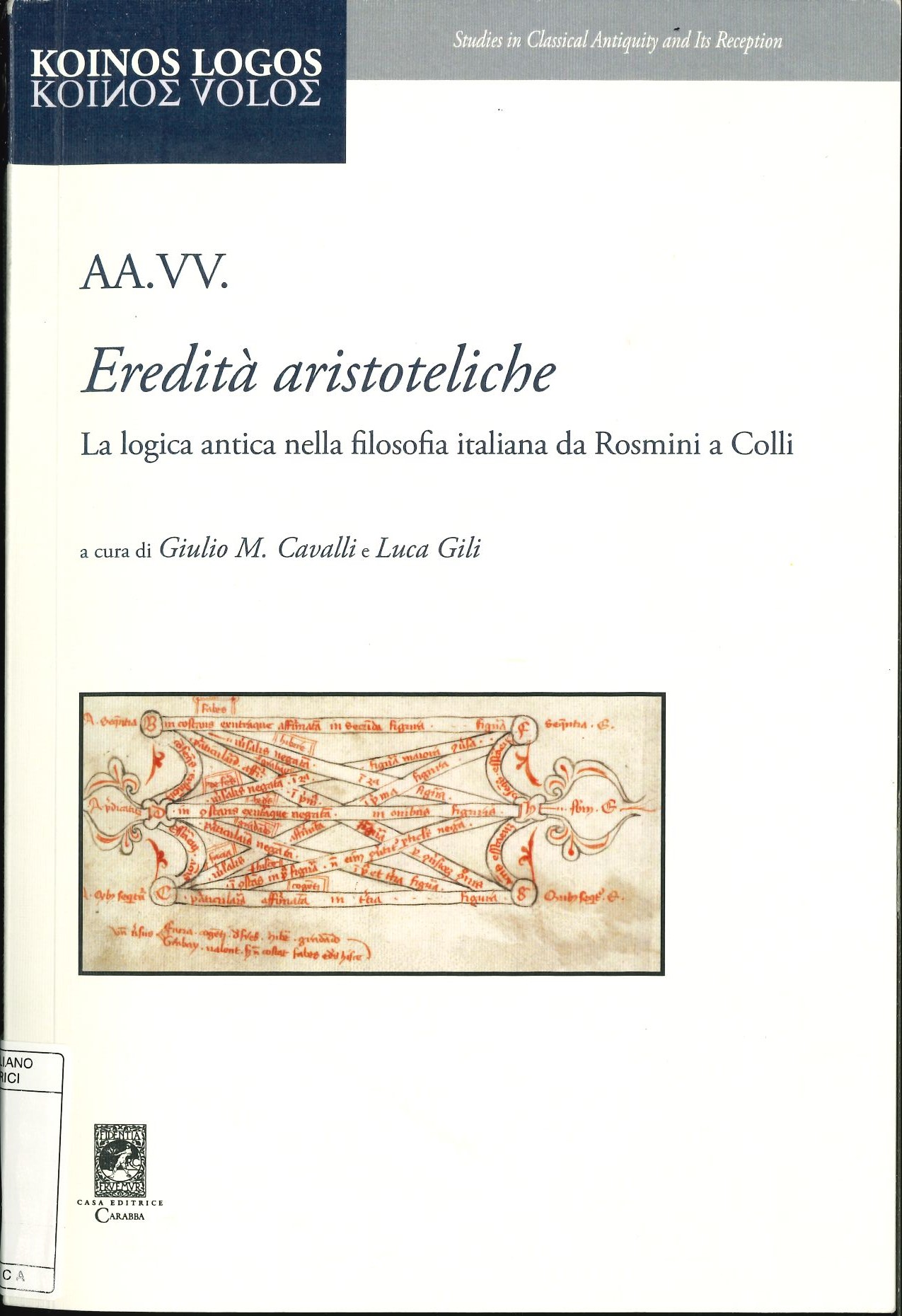 Eredità aristoteliche Eredità aristoteliche