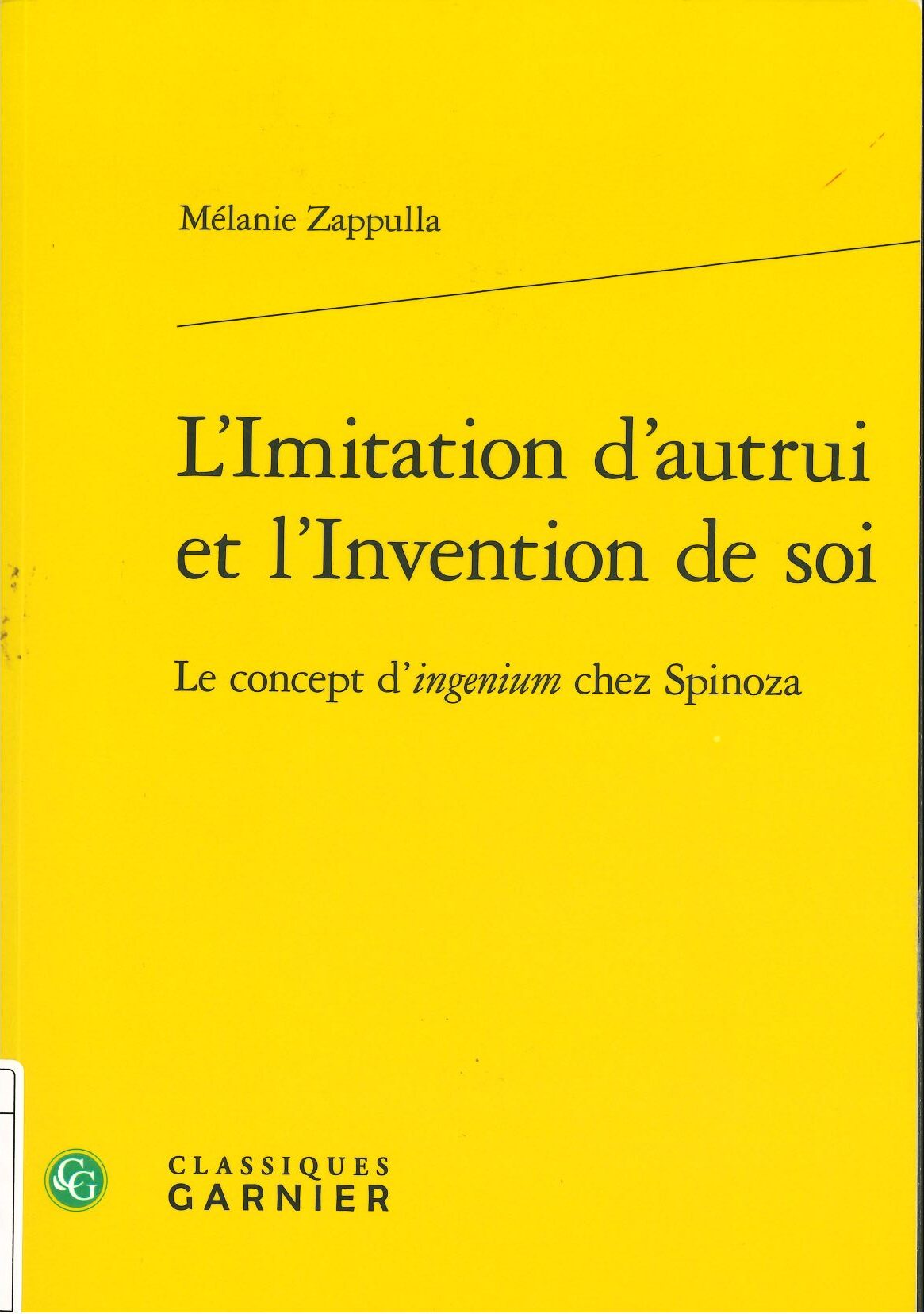 L’imitation d’autrui et l’invention de soi L’imitation d’autrui et l’invention de soi