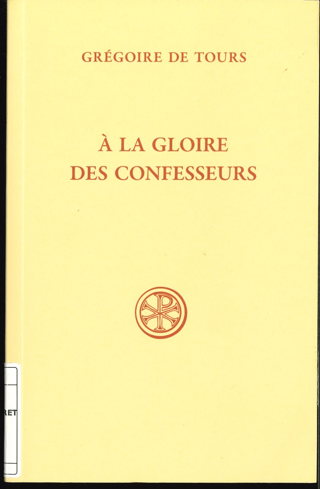 À la gloire des confesseurs À la gloire des confesseurs